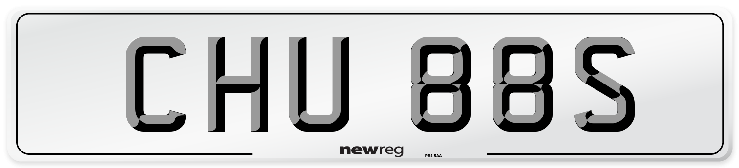 CHU 88S Number Plate from New Reg